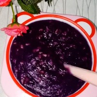 Purple cabbage oatmeal